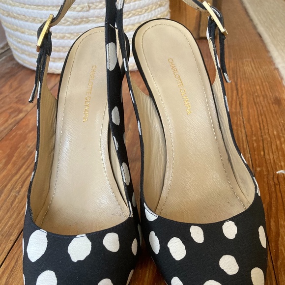 Charlotte Olympia Kabuki Polka Dot Heels/Pumps - Picture 5 of 6